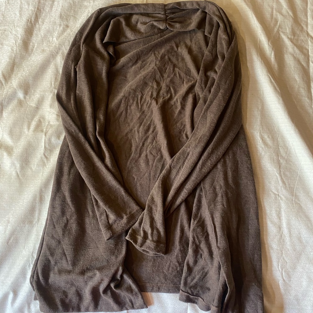 Brown cardigan